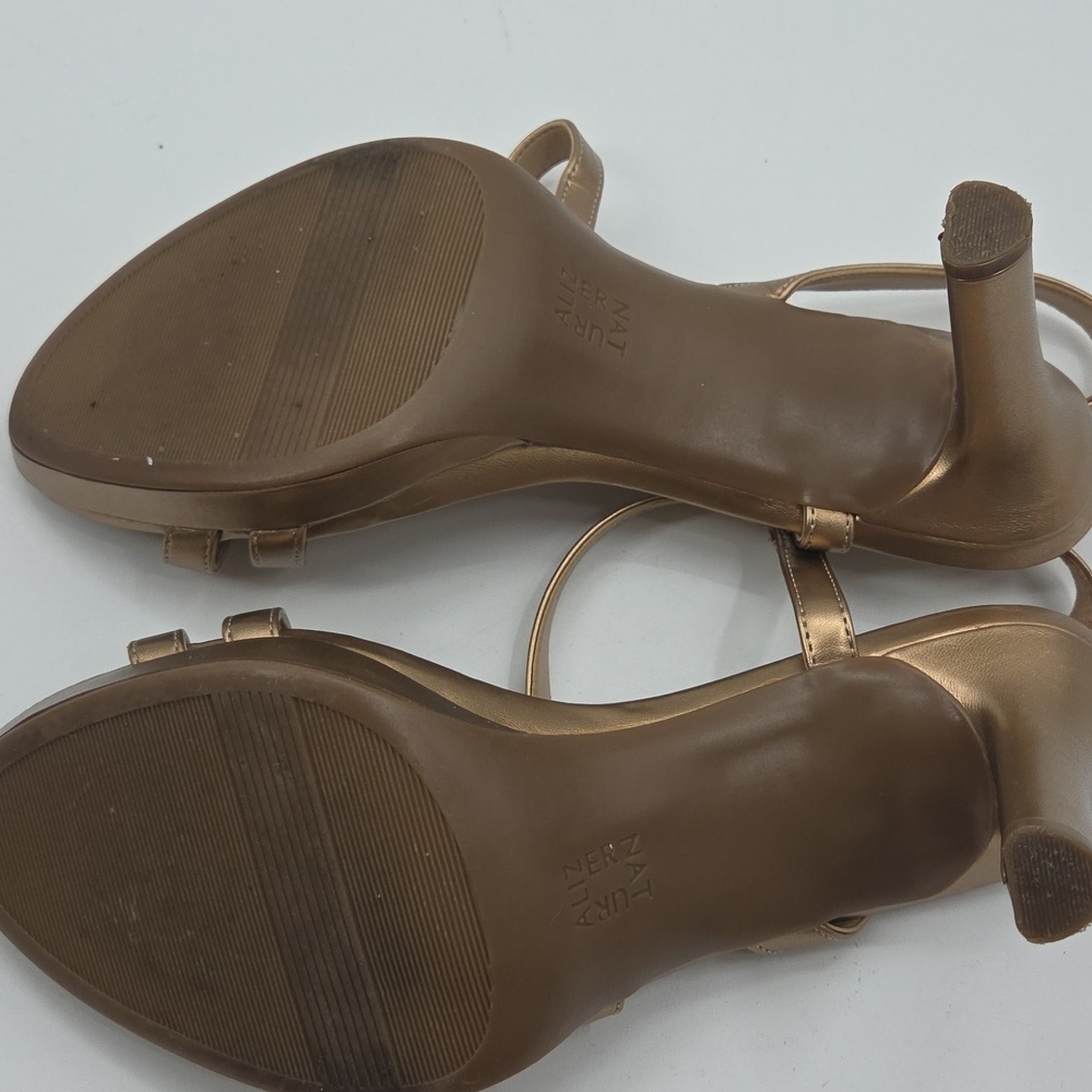 Elegant Naturalizer Bronze Strappy Heels - Picture 16 of 16